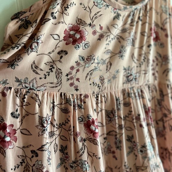 Torrid Pretty in Pink Floral Babydoll Tank - Picture 2 of 6